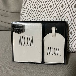 RAE DUNN passport cover and luggage tag
